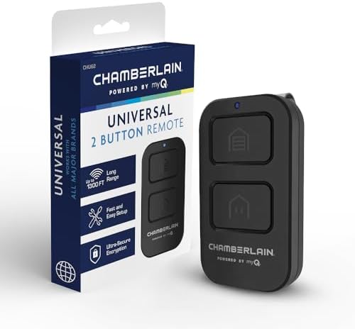 Chamberlain Genuine Universal myQ 2-Button Garage Door Opener Remote | Works with all major brands, Ultra-Secure Encryption w/ longest-range performance up to 1,300 ft. 1-year warranty